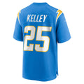 Punc LA.Chargers #25 Joshua Kelley Powder Blue Team Game Jersey