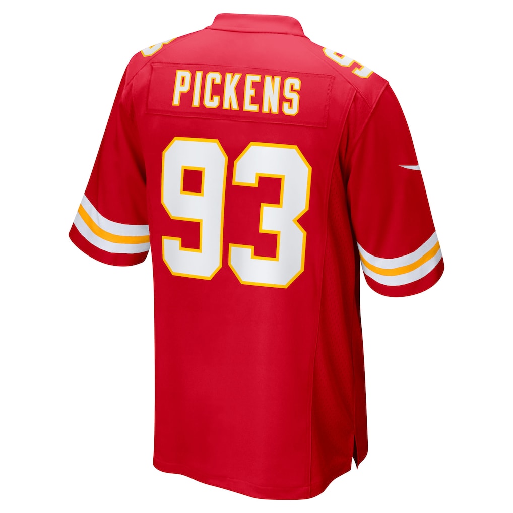 Punc KC.Chiefs #93 Zacch Pickens Red Team Game Jersey