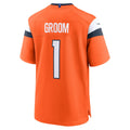 Punc D.Broncos #1 Groom Orange Game Jersey