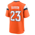 Punc D.Broncos #23 Jahdae Barron Orange 2025 NFL Draft First Round Pick Game Jersey