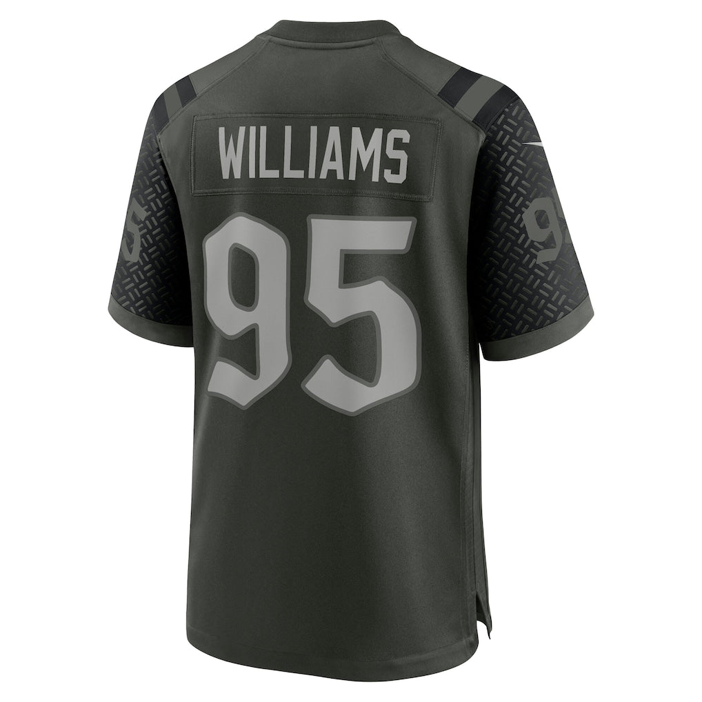 Punc NY.Jets #95 Quinnen Williams Gotham Green 2025 Rivalries Collection Game Jersey