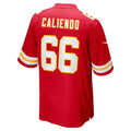 Punc KC.Chiefs #66 Mike Caliendo Red Game Player Jersey