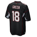Punc A.Cardinals #18 A.J. Green Black Game Jersey