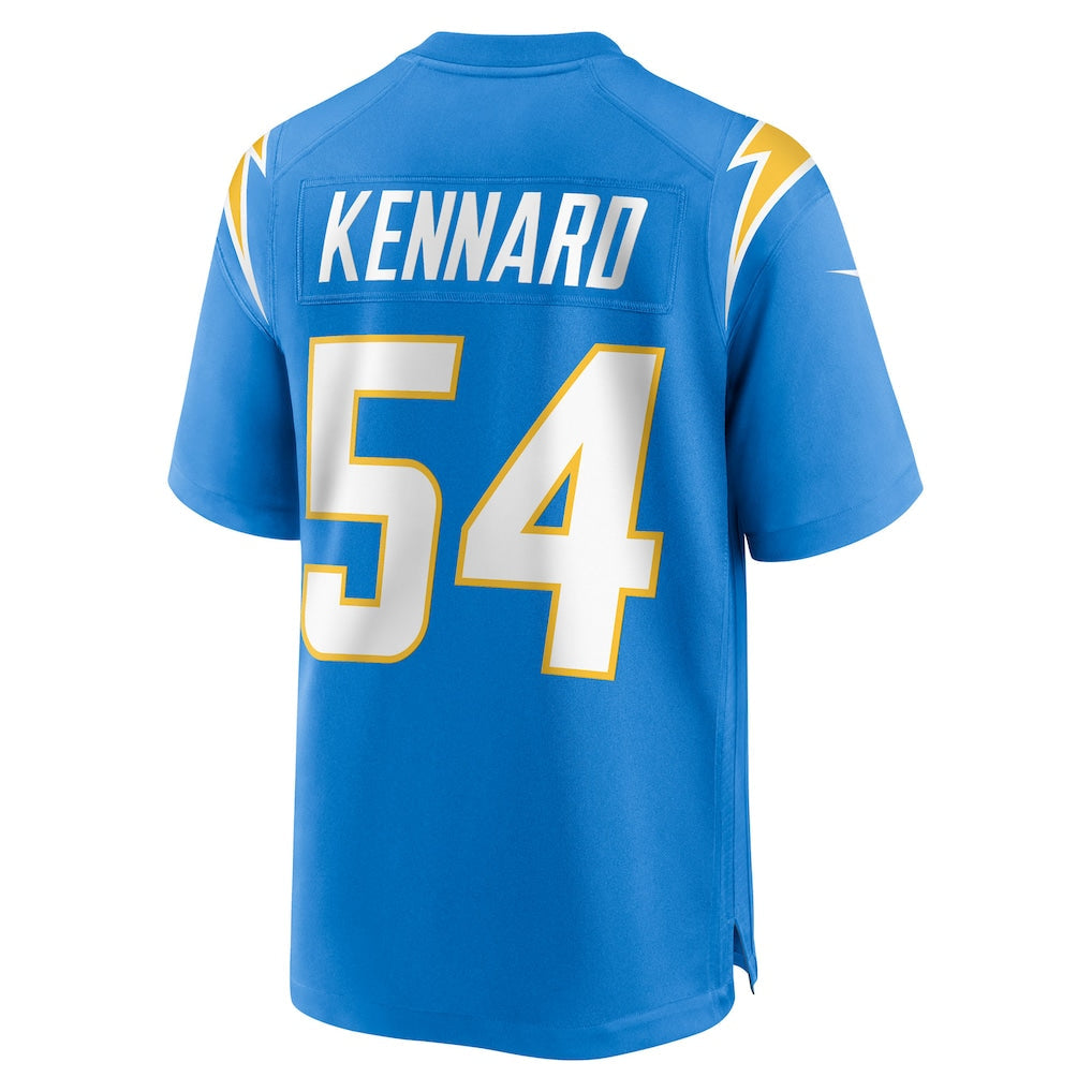 Punc LA.Chargers #54 Kyle Kennard Powder Blue Team Game Jersey