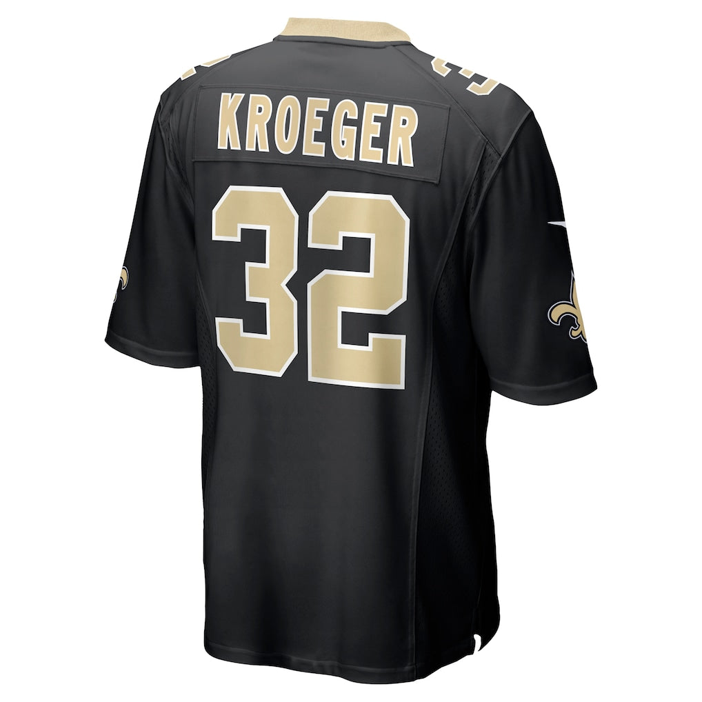 Punc NO.Saints #32 Kai Kroeger Black Team Game Jersey