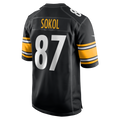 Punc P.Steelers #87 Matt Sokol Black Team Game Jersey