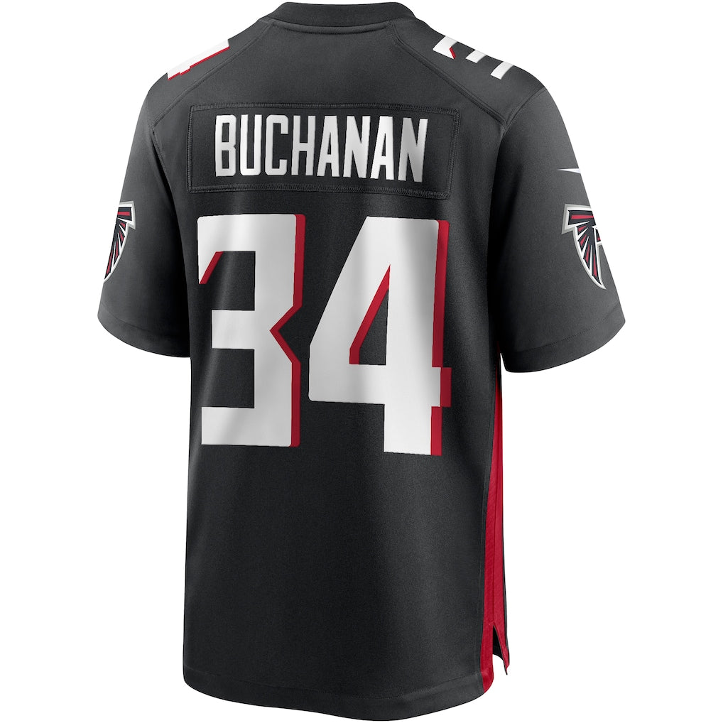 Punc A.Falcons #34 Ray Buchanan Black Team Game Jersey