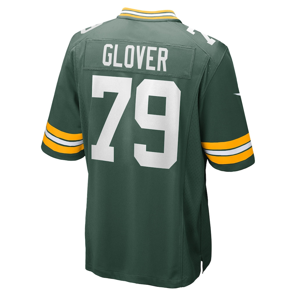 Punc GB.Packers #79 Travis Glover Green Game Jersey