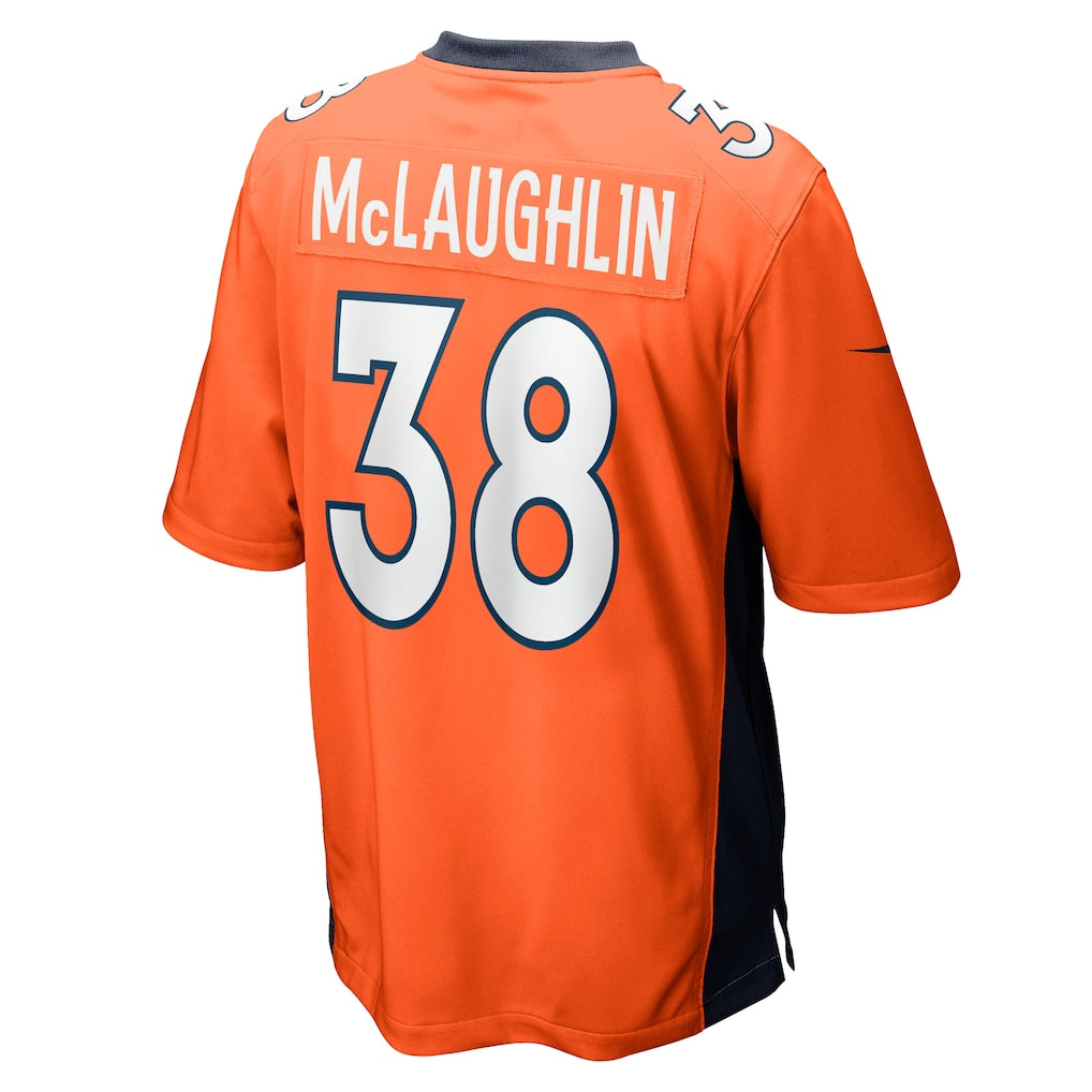 Punc D.Broncos #38 Jaleel McLaughlin Orange Game Jersey