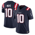Punc NE.Patriots #10 Drake Maye Navy Vapor F.U.S.E. Limited Stitched Jerseys