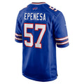 Punc B.Bills #57 A.J. Epenesa Royal Game Player Jersey