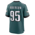 Punc P.Eagles #95 Ty Robinson Midnight Green Team Game Jersey