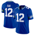 Punc #12 12th Fan Player S.Seahawks Royal Vapor F.U.S.E. Limited Stitched Jerseys