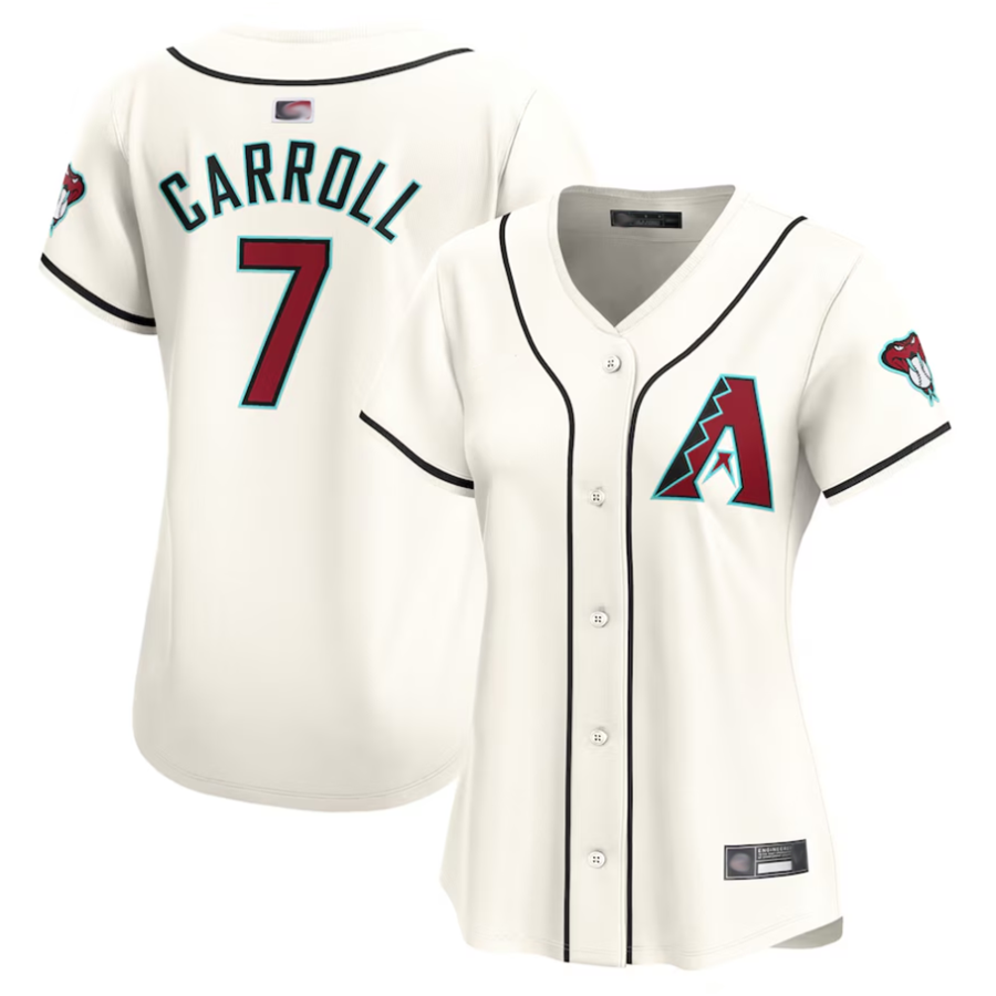 Punc A.Diamondbacks #7 Corbin Carroll Player Cream Home Limited Personalized Stitched Jerseys
