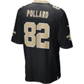Punc NO.Saints #82 Bob Pollard Black Game Retired Player Jersey