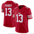 Punc SF.49ers #13 Brock Purdy Player Scarlet Vapor F.U.S.E. Limited Stitched Jerseys
