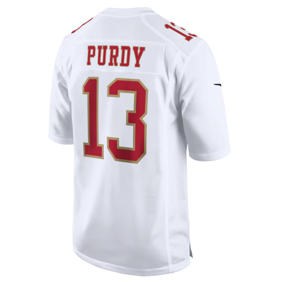 Punc #13 Brock Purdy Player SF.49ers Tundra White Fashion Game Stitched Jersey