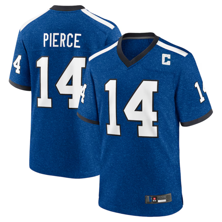 Punc #14 Alec Pierce Player IN.Colts Indiana Nights Alternate Game Stitched Jerseys - Royal