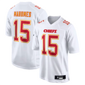 Punc #15 Patrick Mahomes Player KC.Chiefs Carbon White Fashion Game Stitched Jerseys