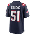 Punc NE.Patriots #51 Jack Gibbens Navy Team Game Jersey
