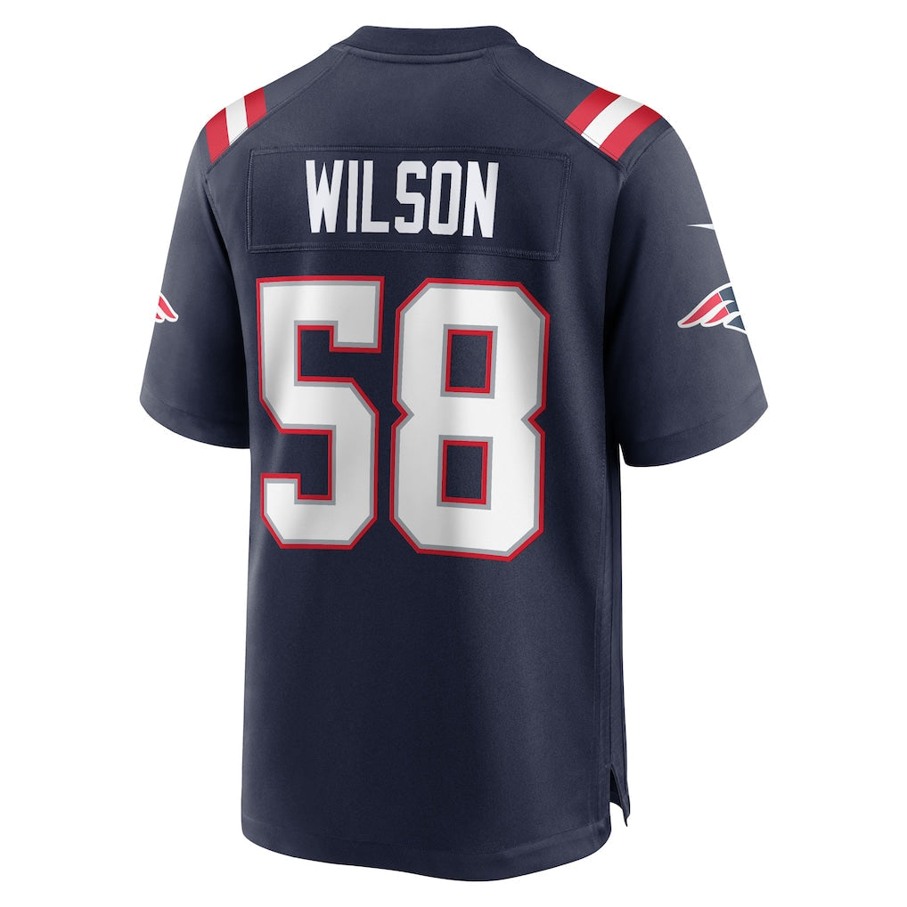 Punc NE.Patriots #58 Jared Wilson Navy Team Game Jersey