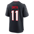 Punc H.Texans #11 Tremon Smith Navy Team Game Jersey