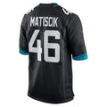 Punc J.Jaguars #46 Ross Matiscik Black Alternate Game Jersey