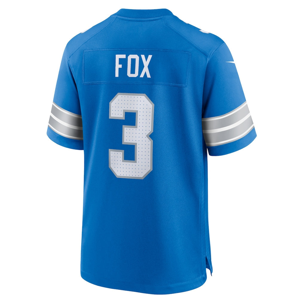 Punc D.Lions #3 Jack Fox Blue Team Game Jersey