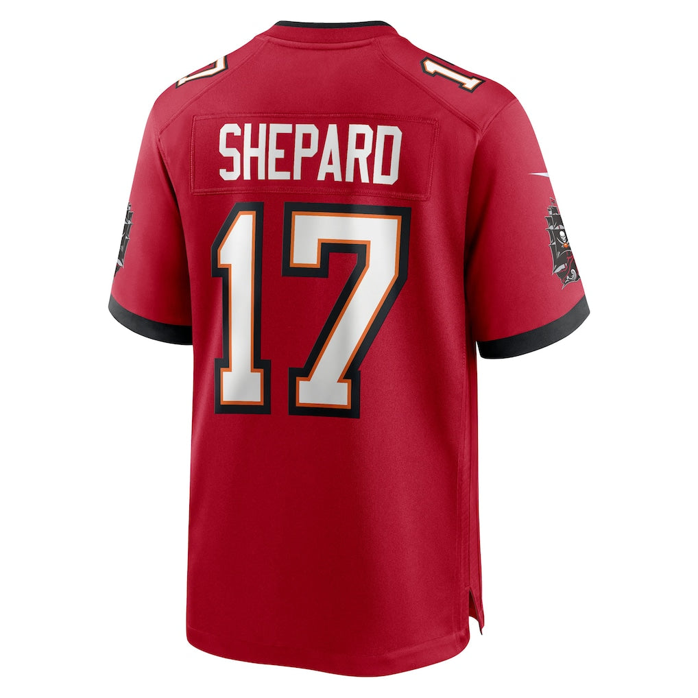 Punc TB.Buccaneers #17 Sterling Shepard Red Team Game Jersey