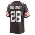 Punc C.Browns #28 Jeremiah Owusu-Koramoah Brown Game Player Jersey