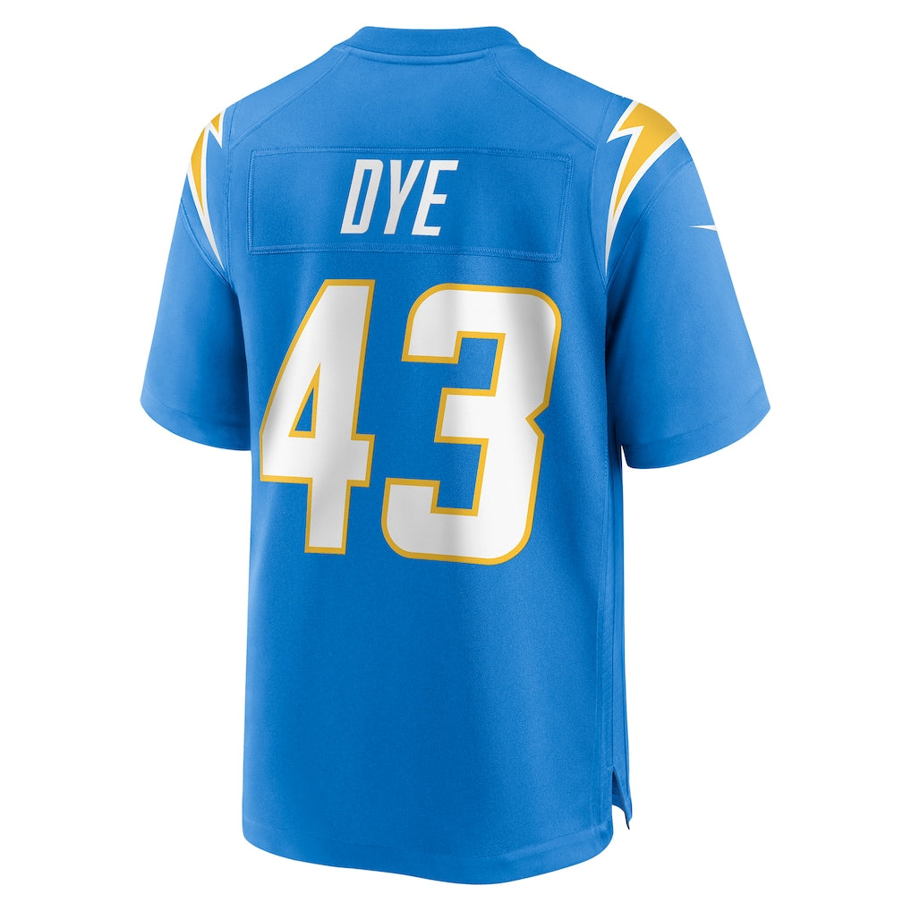 Punc LA.Chargers #43 Troy Dye Powder Blue Game Jersey