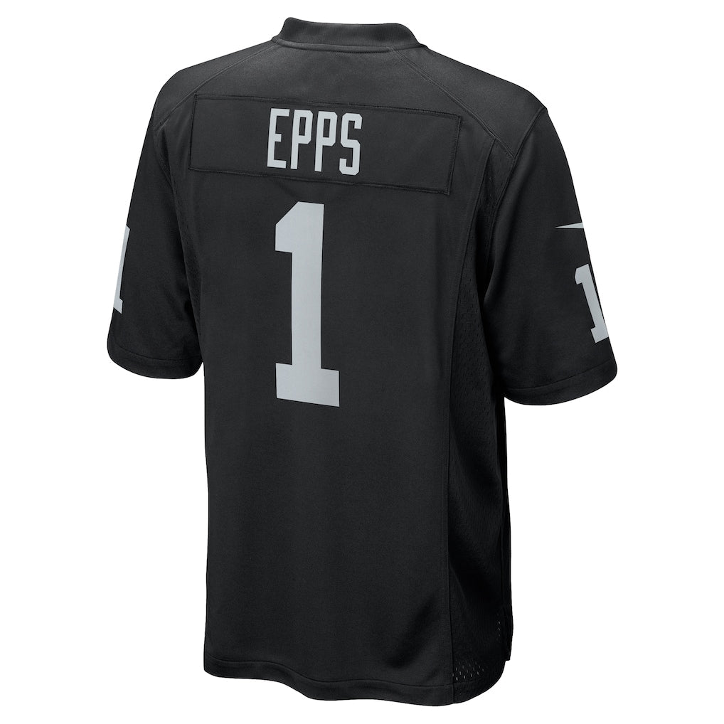 Punc LV.Raiders #1 Marcus Epps Black Game Player Jersey