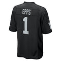 Punc LV.Raiders #1 Marcus Epps Black Game Player Jersey
