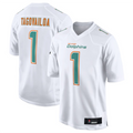 Punc #1 Tua Tagovailoa Player M.Dolphins White Fashion Game Stitched Jerseys