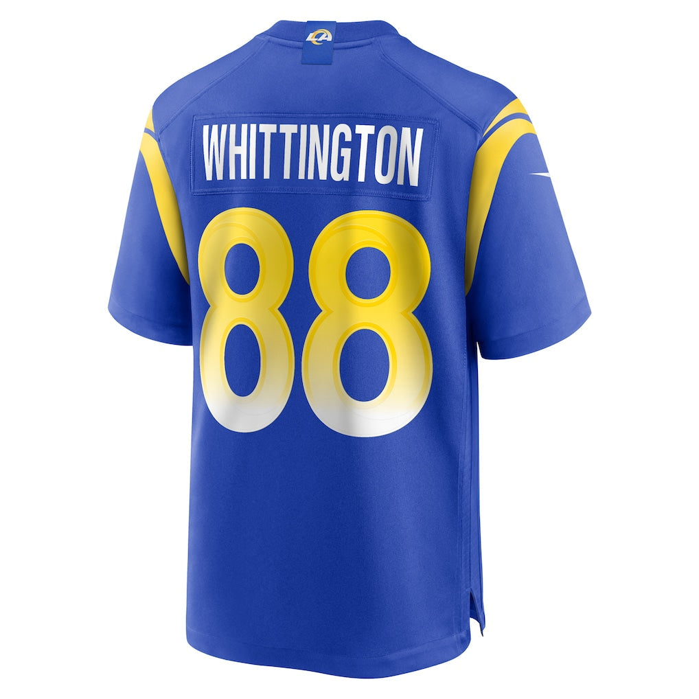 Punc LA.Rams #88 Jordan Whittington Royal Team Game Jersey