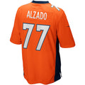 Punc D.Broncos #77 Lyle Alzado Orange Game Retired Player Jersey