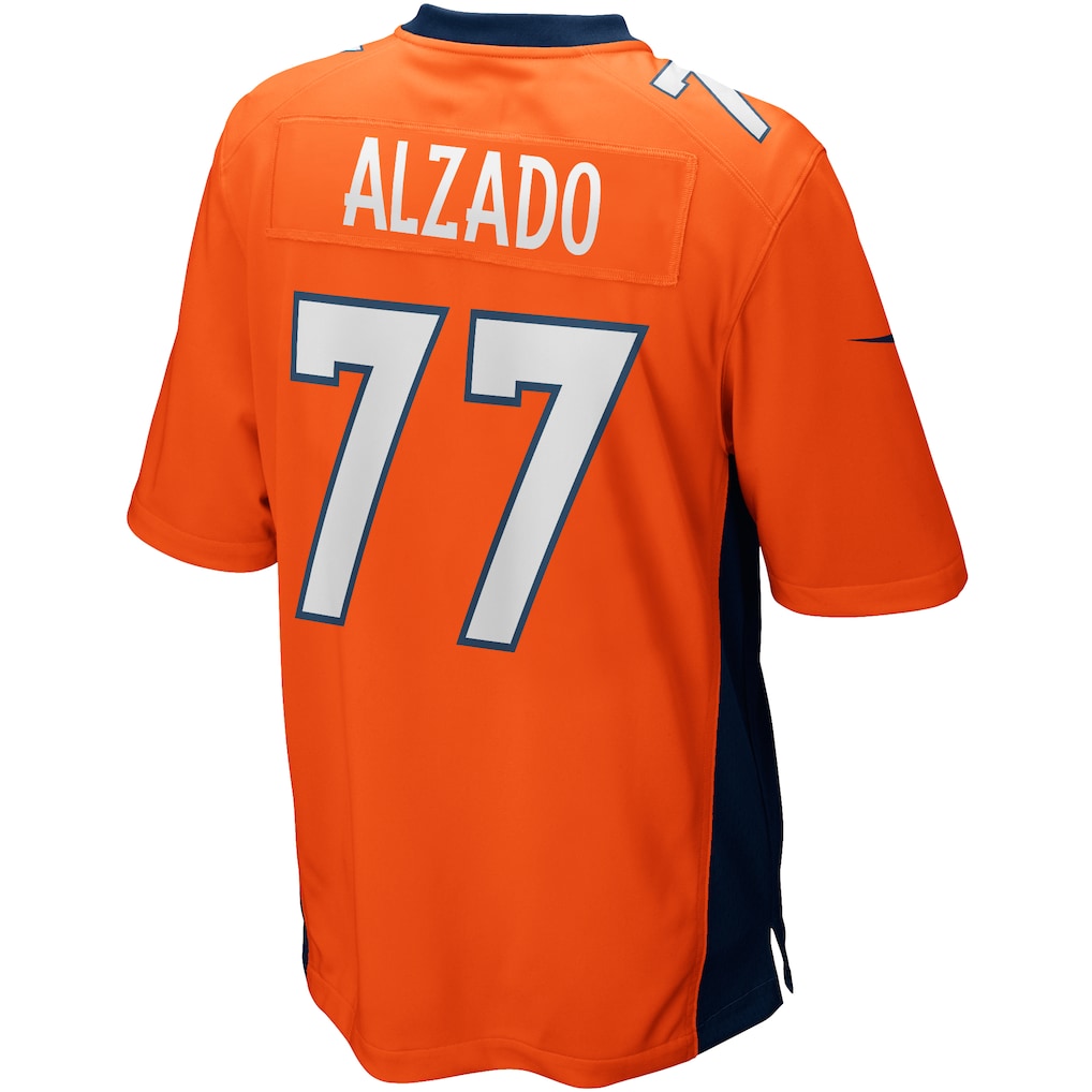 Punc D.Broncos #77 Lyle Alzado Orange Game Retired Player Jersey