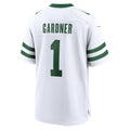 Punc NY.Jets #1 Ahmad Sauce Gardner Legacy White Game Jersey
