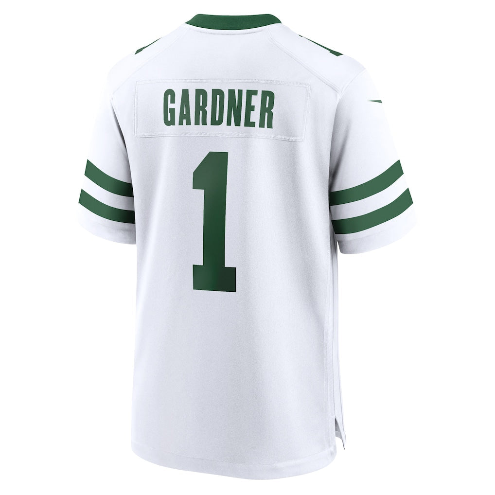 Punc NY.Jets #1 Ahmad Sauce Gardner Legacy White Game Jersey