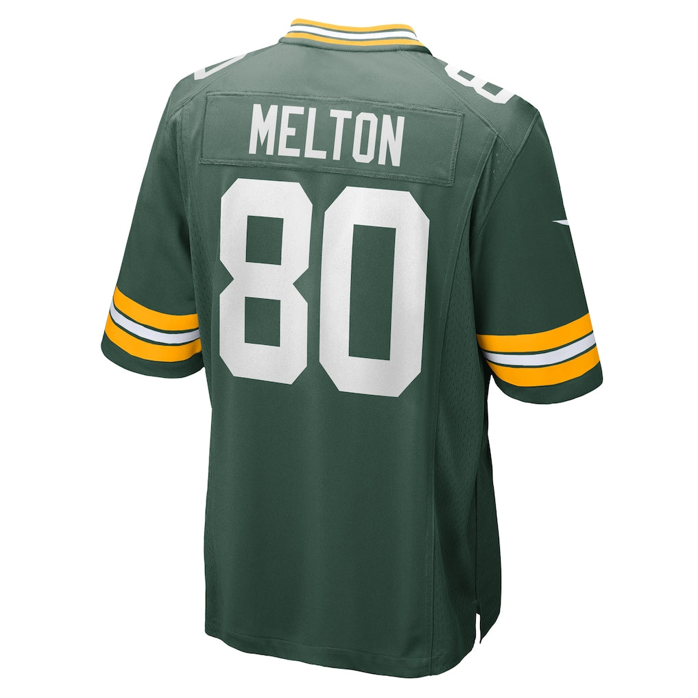 Punc GB.Packers #80 Bo Melton Green Home Game Player Jersey