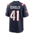 Punc NE.Patriots #41 Brenden Schooler Navy Game Player Jersey