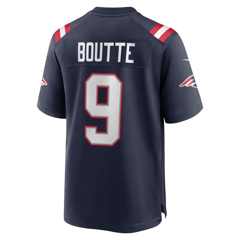 Punc NE.Patriots #9 Kayshon Boutte Navy Game Jersey