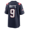 Punc NE.Patriots #9 Kayshon Boutte Navy Game Jersey