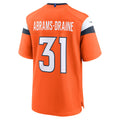 Punc D.Broncos #31 Kris Abrams-Draine Orange Team Game Jersey