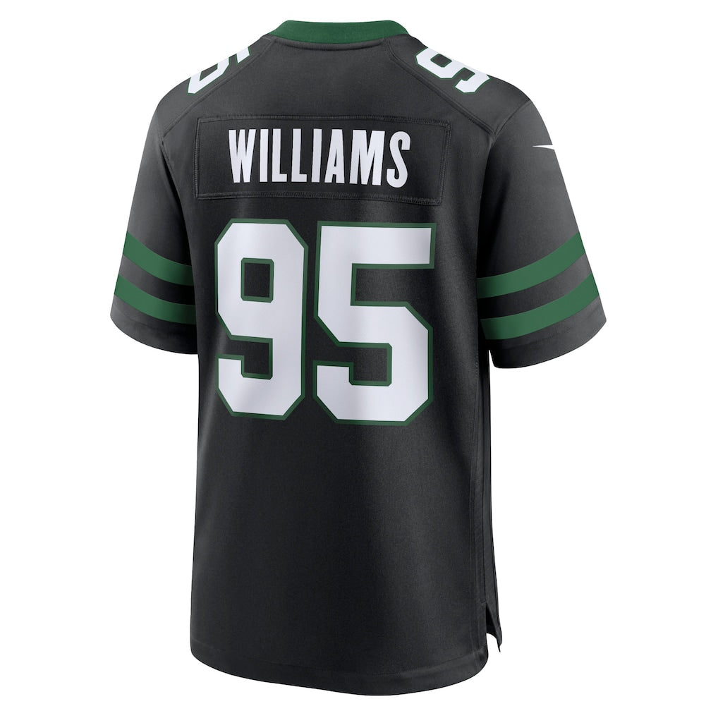 Punc NY.Jets #95 Quinnen Williams Legacy Black Alternate Game Jersey