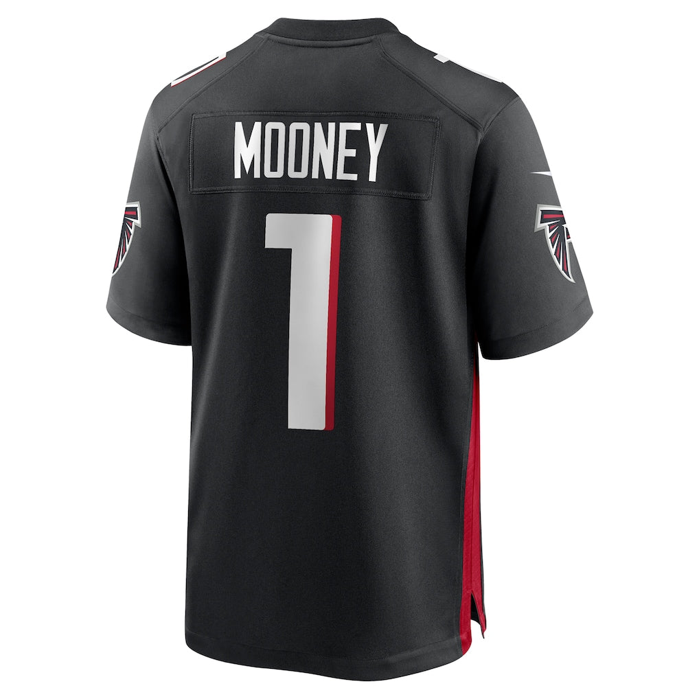 Punc A.Falcons #1 Darnell Mooney Black Game Retired Player Jersey