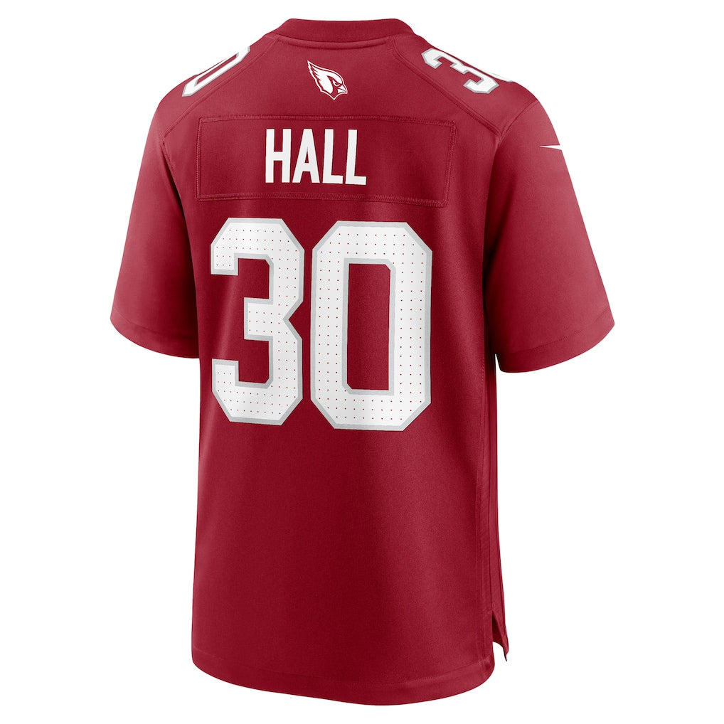 Punc A.Cardinals #30 Darren Hall Cardinal Team Game Jersey