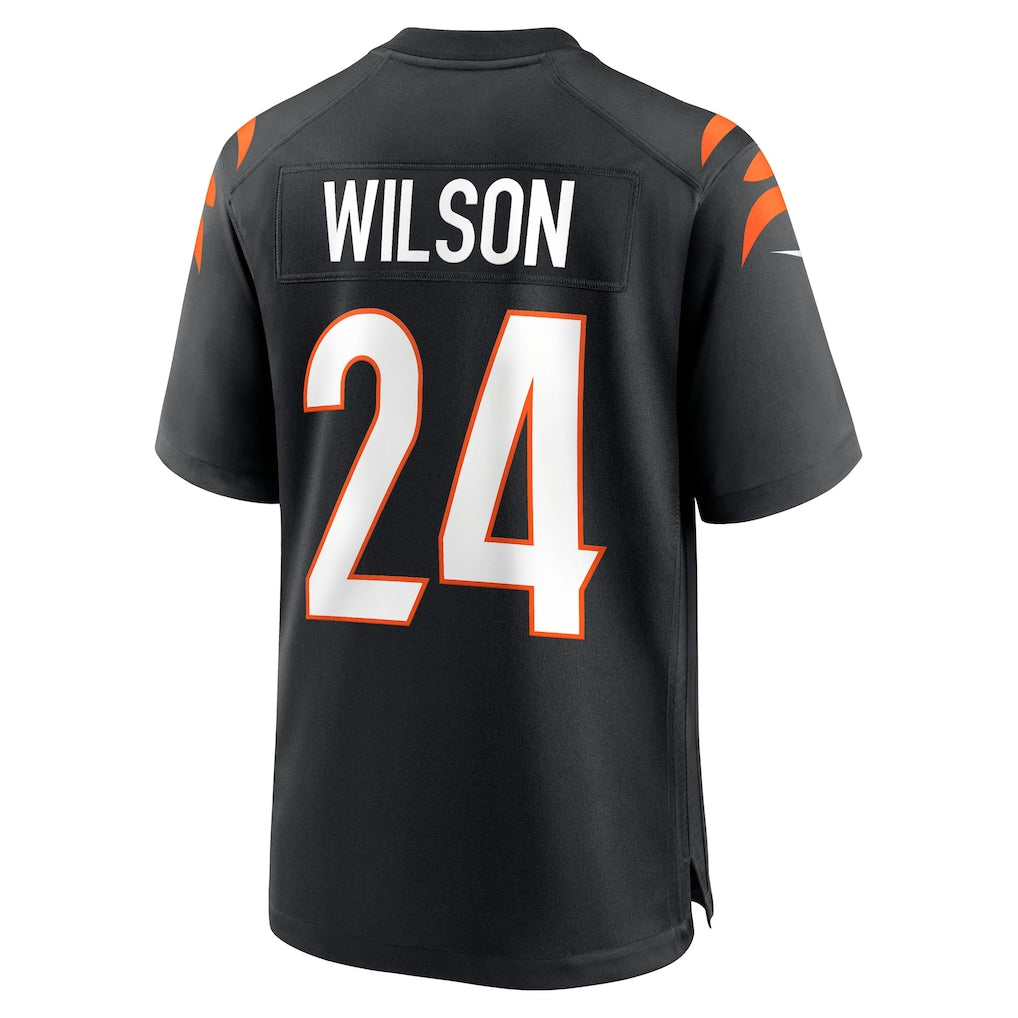 Punc C.Bengals #24 Marco Wilson Black Team Game Jersey