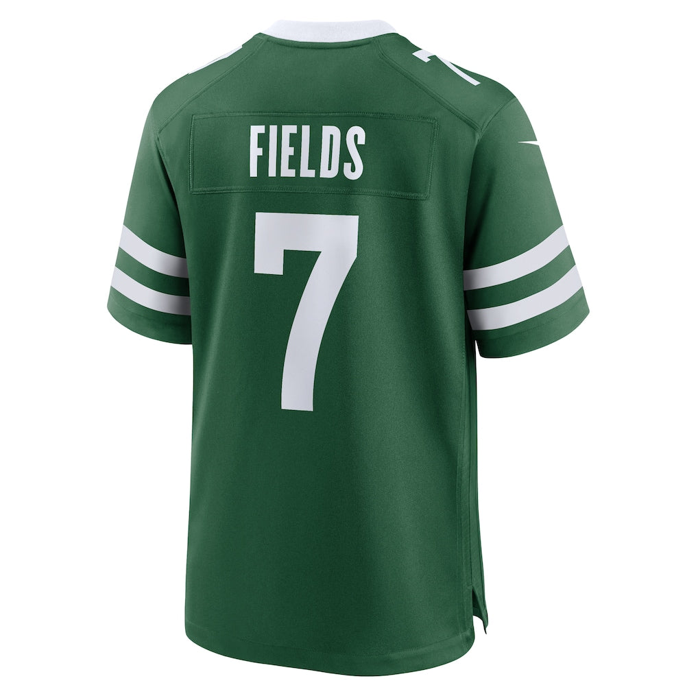 Punc NY.Jets #7 Justin Fields Legacy Green Game Player Jersey