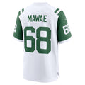 Punc NY.Jets #68 Kevin Mawae White Retired Player Alternate Game Jersey